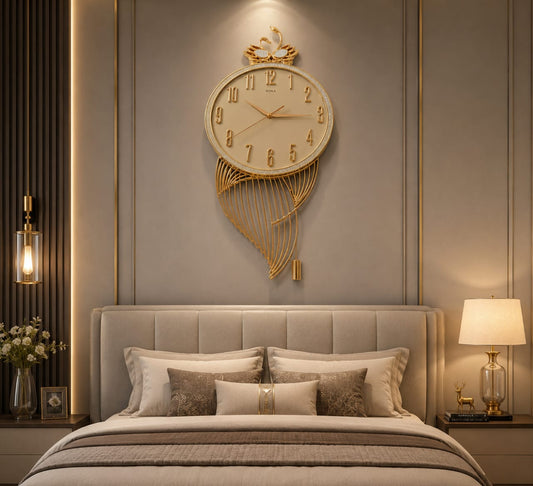 Luxury Golden Decorative Wall Clock #14