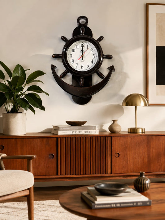 Anchor Ship Wheel Wall Clock #6